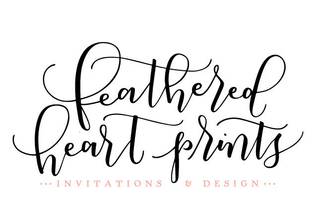 Feathered Heart Prints