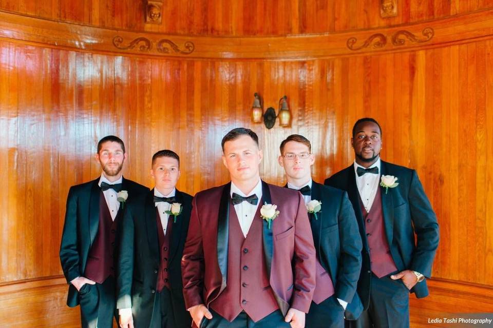 Burgundy Tuxedo