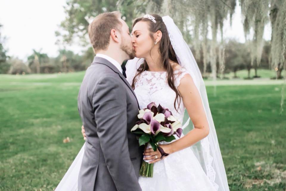 Plum and White Bouquet