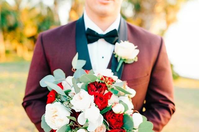 Groom and Bouquet