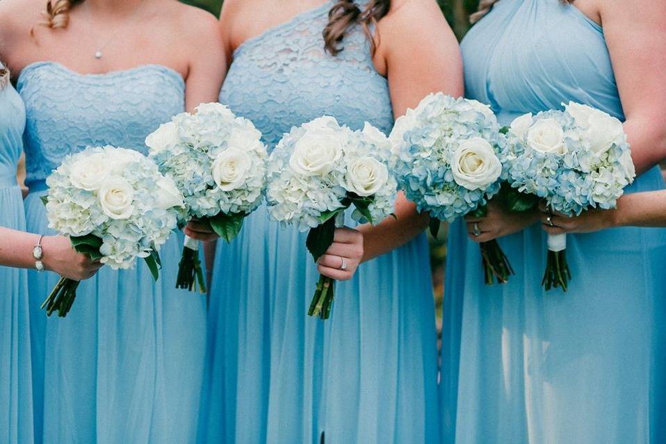 Hand Tied Bridesmaids Bouquet