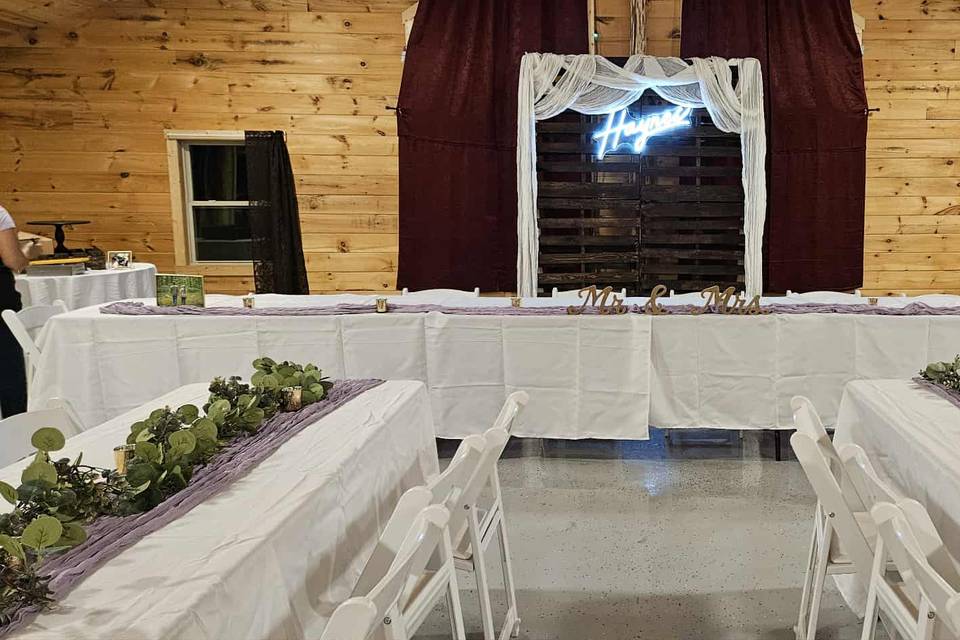 Reception Setup