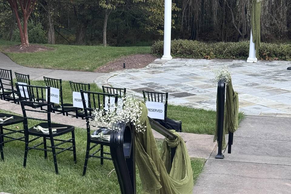 Beautiful custom reserved sign