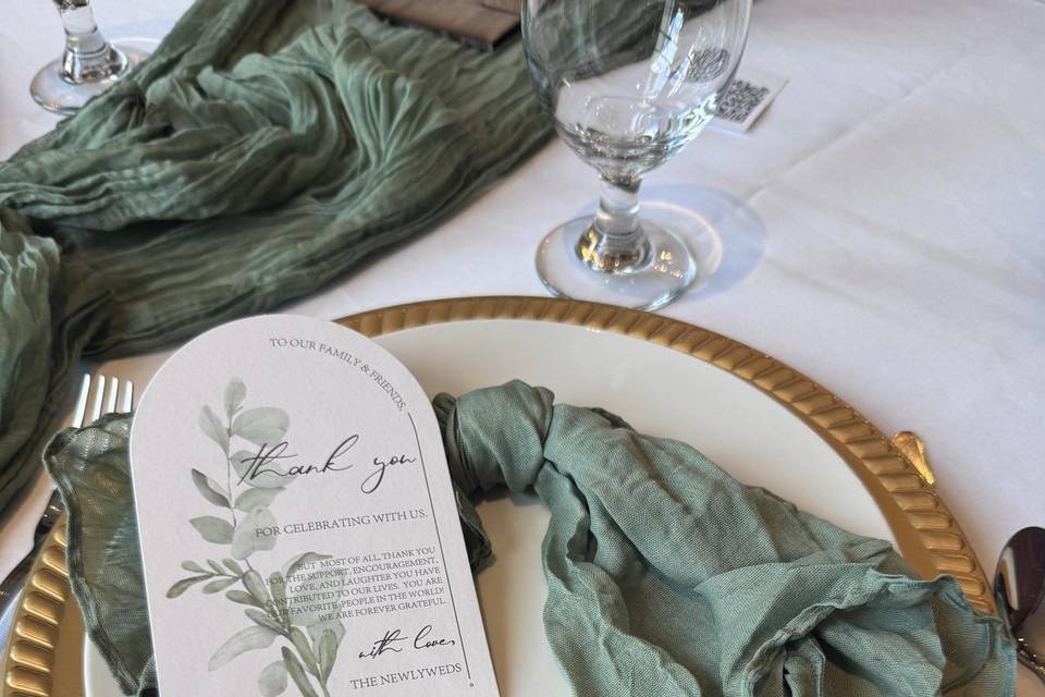 Linen napkins