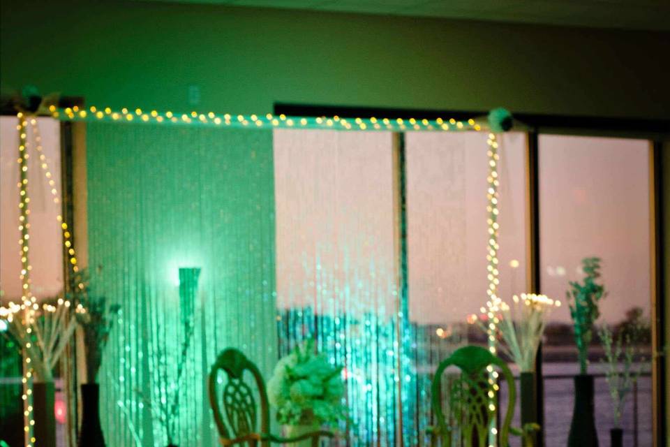 Stage for bride & groom