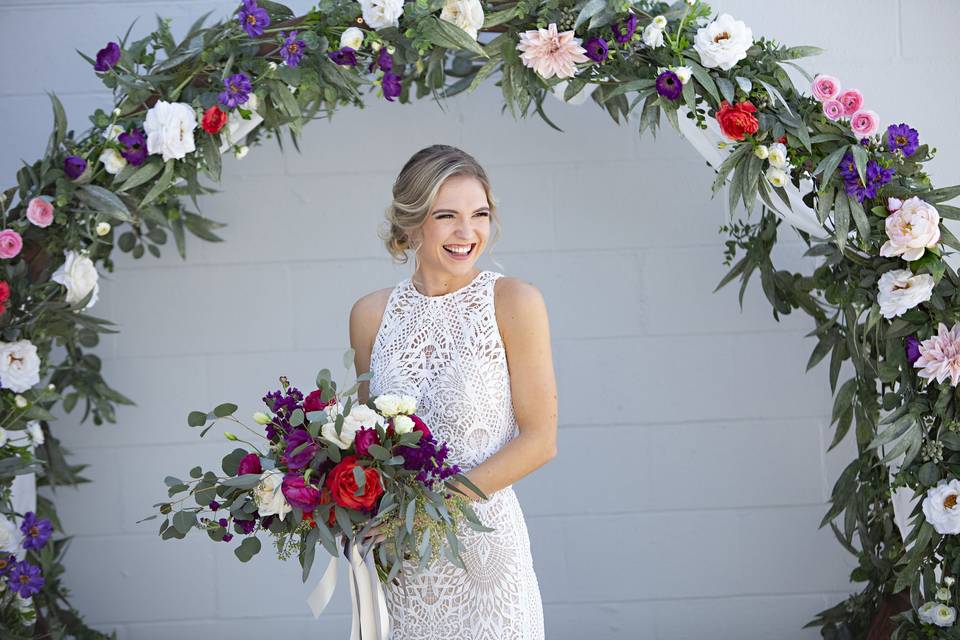 Lillian West bridal dress