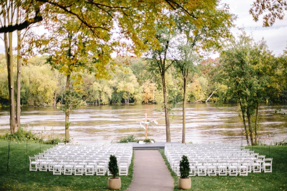 Wedding ceremony area