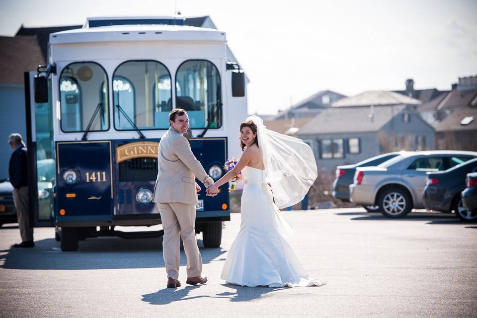 York Trolley at the Nubble