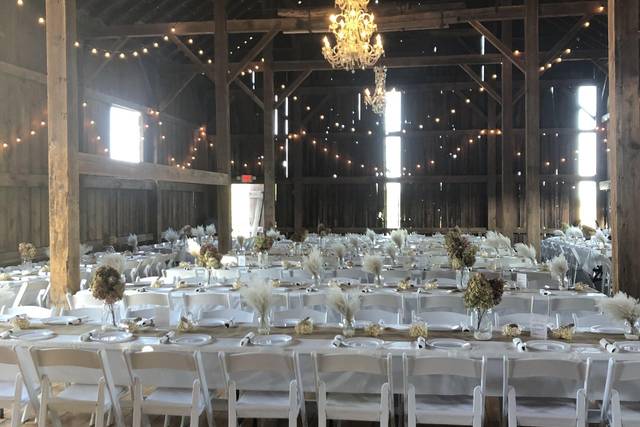 In the barn