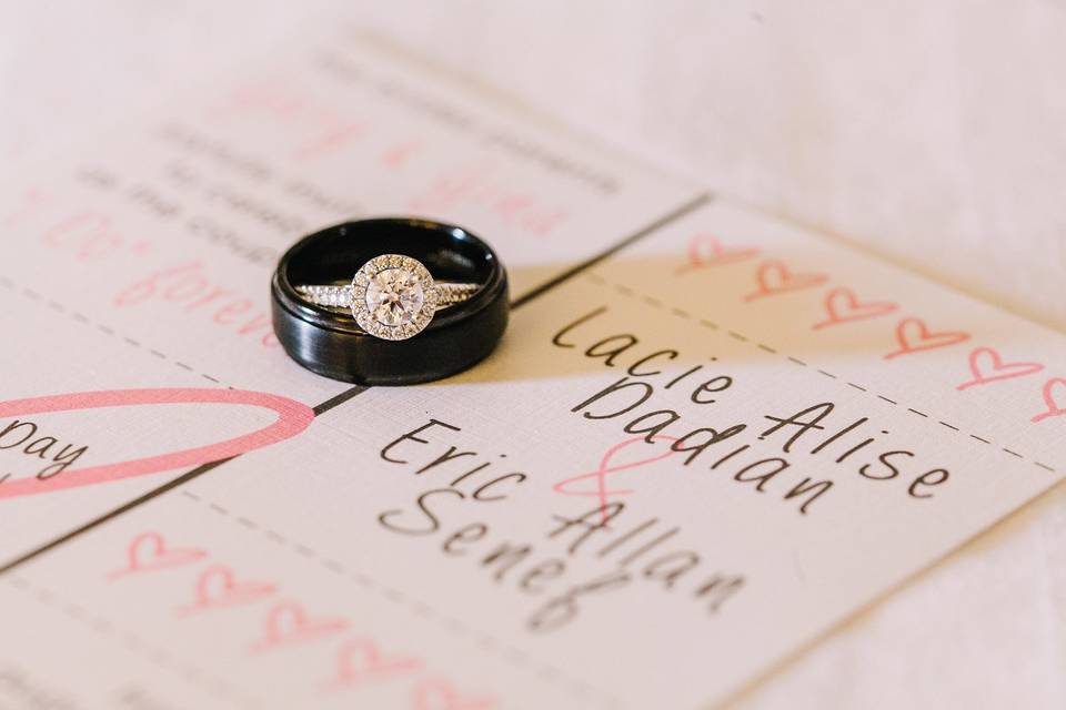 Invitations and rings...