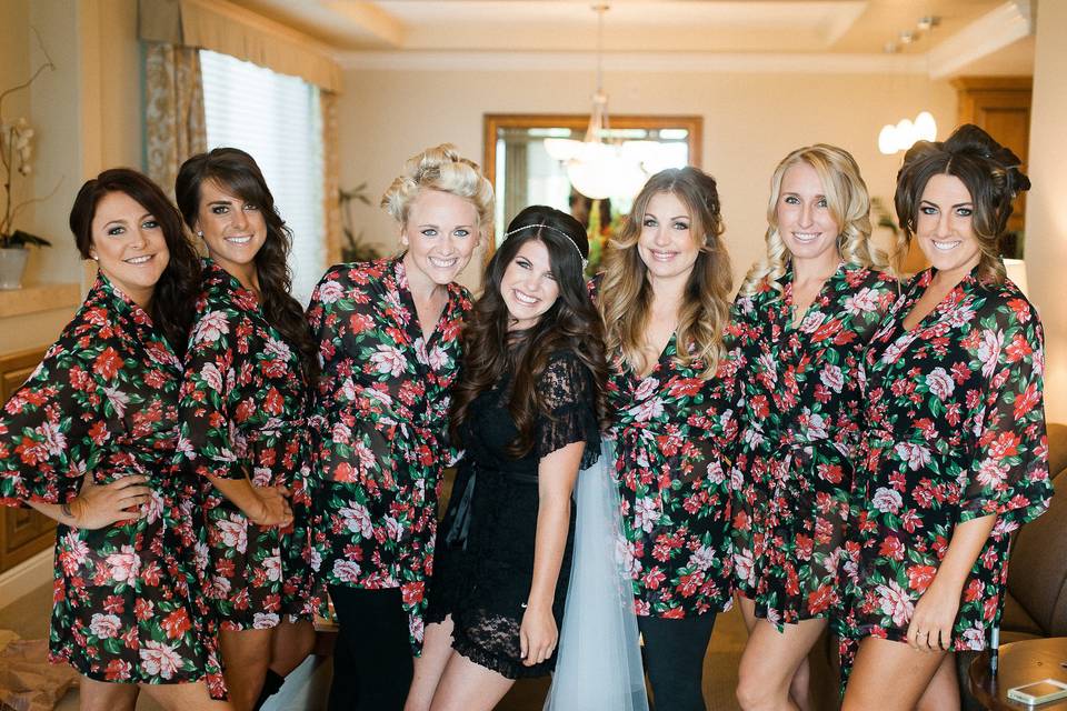 My favorite Bridesmaid gift - beautiful robes!