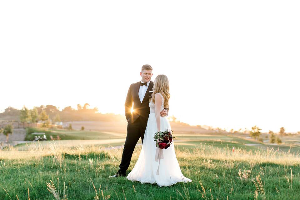 Rolling Hills Country Club - bride and groom