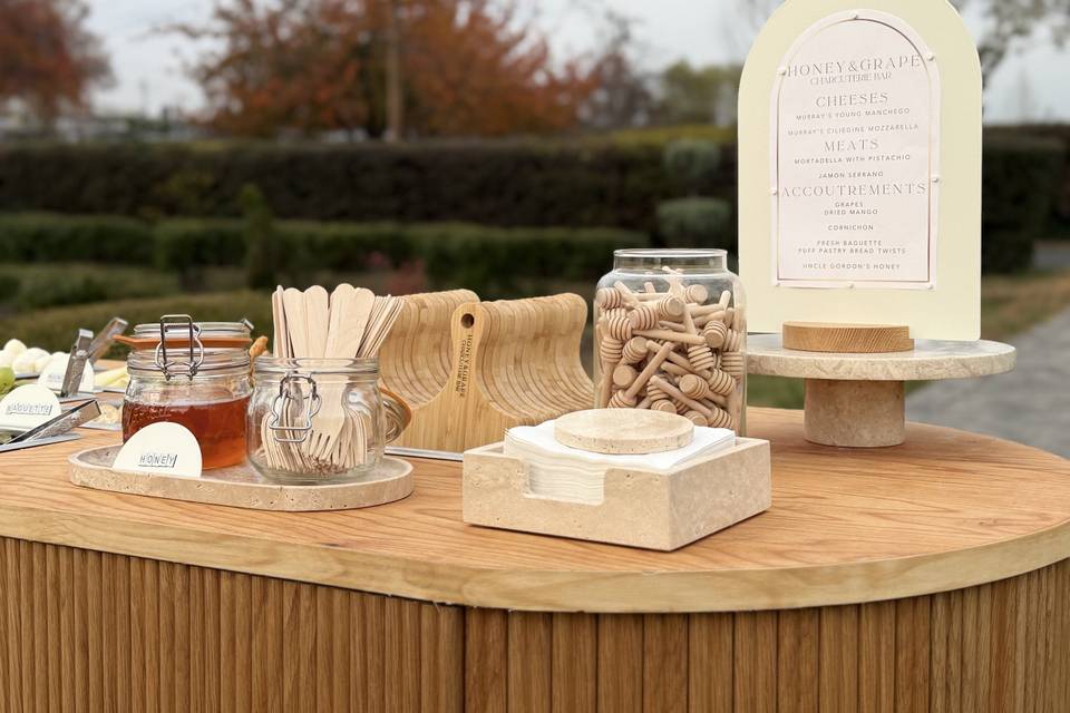 Honey & Grape Charcuterie Bar