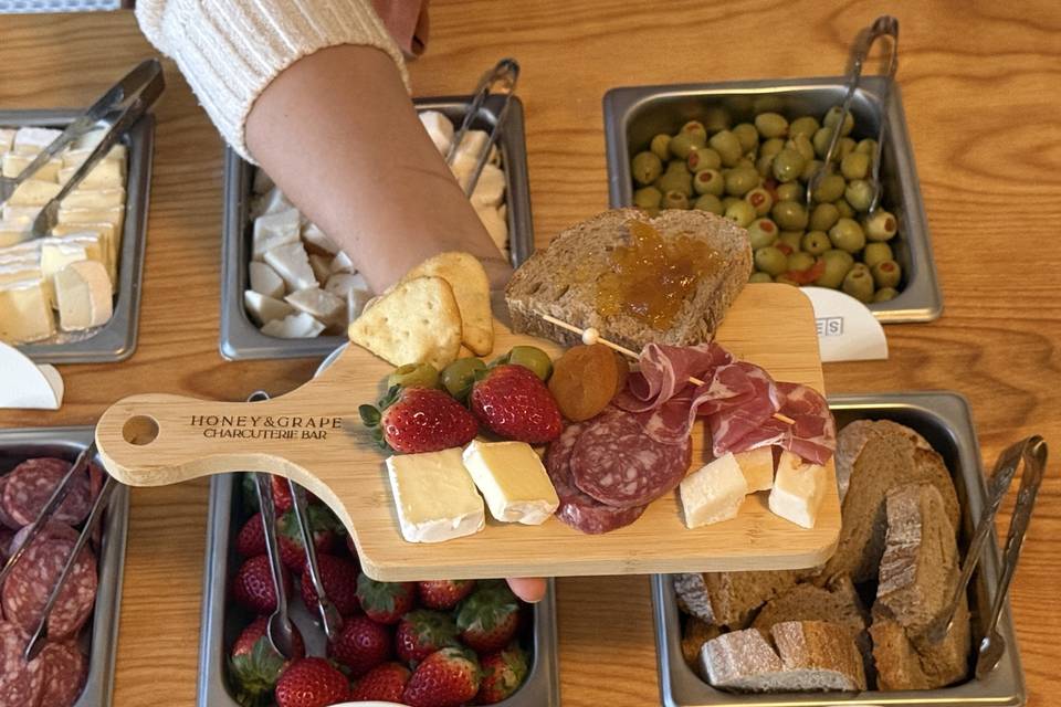 Honey & Grape Charcuterie Bar