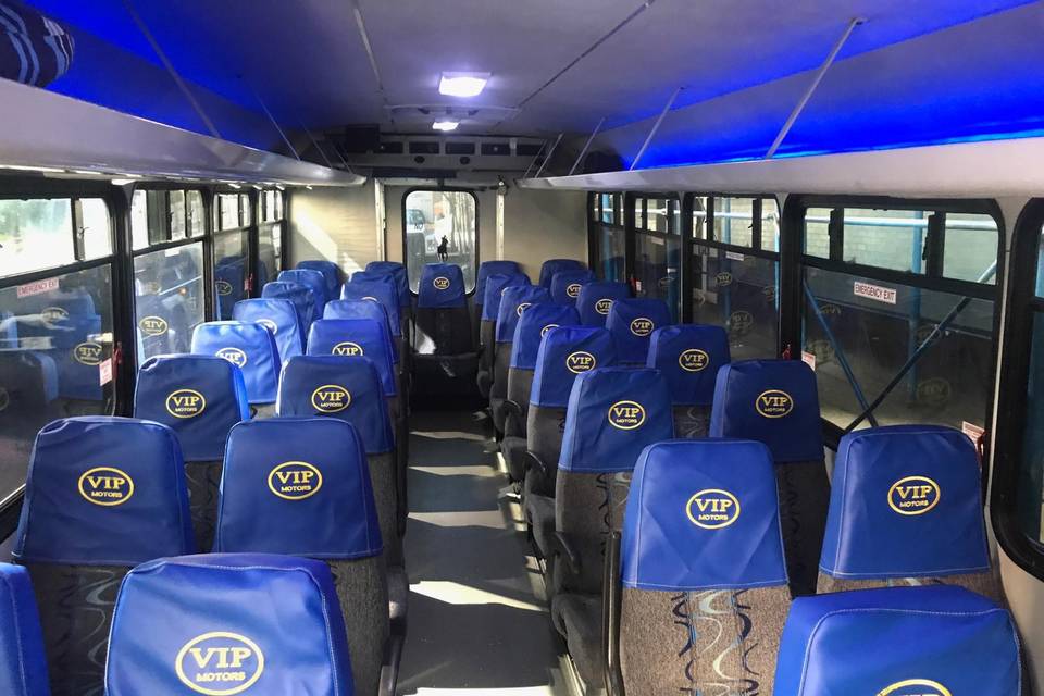 Inside of a Mini Bus