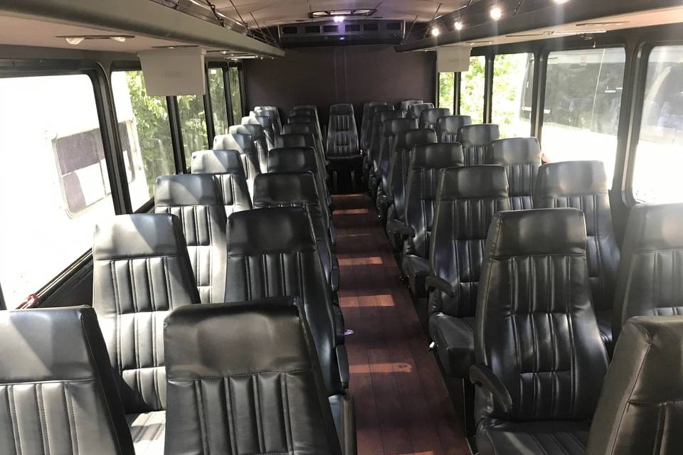Inside of a Mini Bus