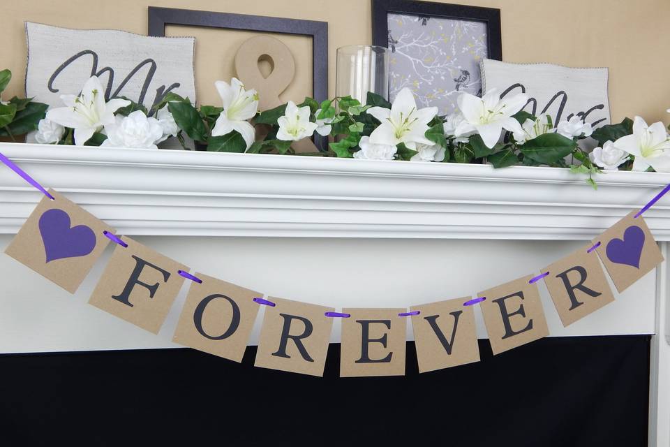 Forever wedding banner