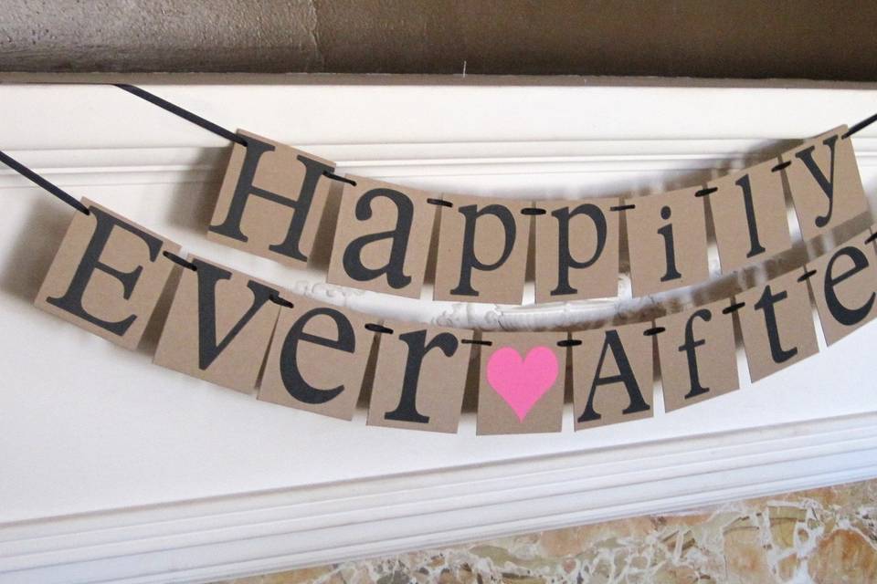 Happily ever after banner