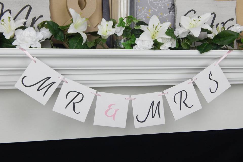 Mr and mrs banner