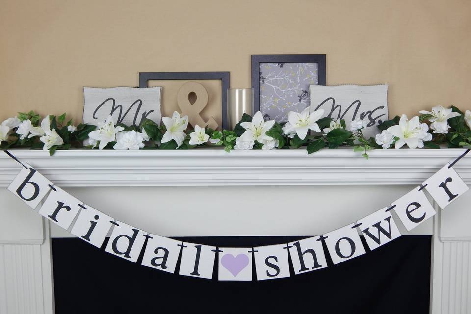 Bridal shower banner