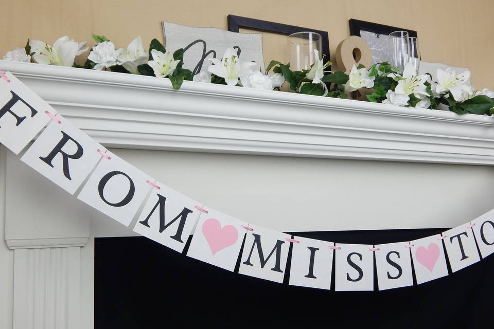 From miss to mrs bridal shower banner