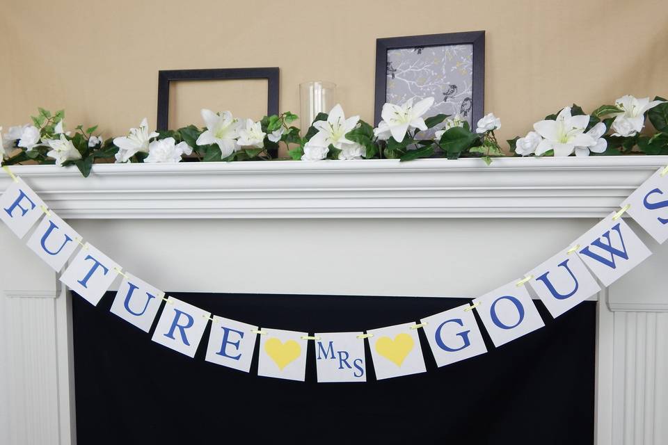 Future mrs banner with custom name