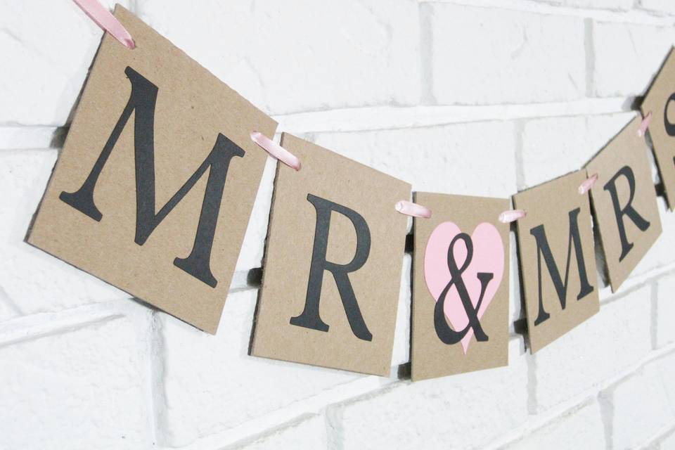 Mr & mrs banner