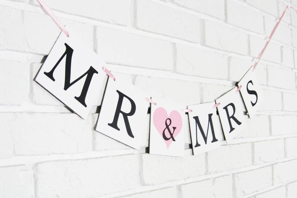 Mr & mrs banner