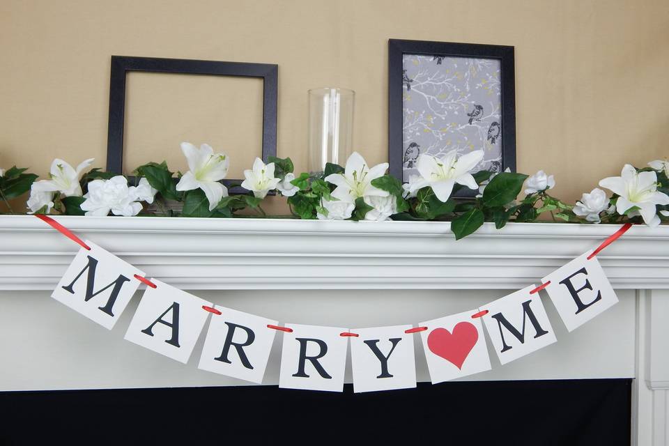 Marry me proposal banner