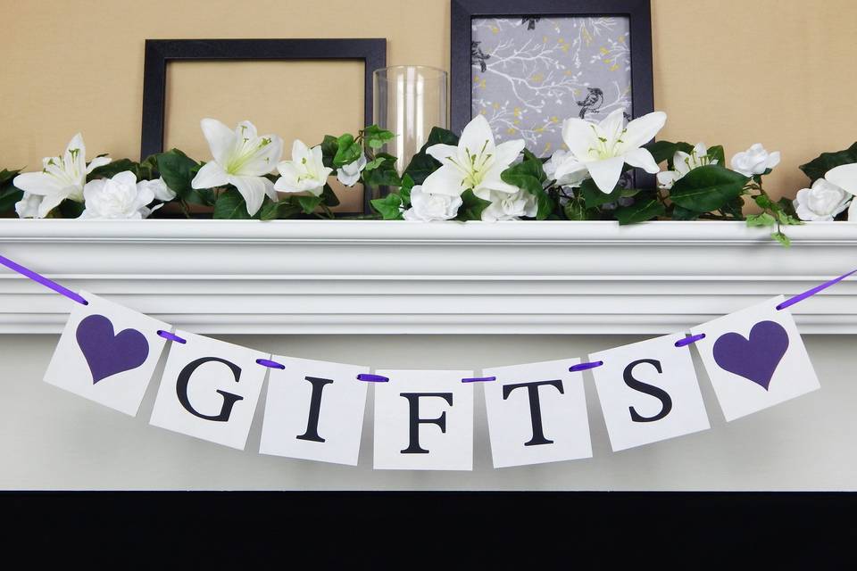 Gifts table banner