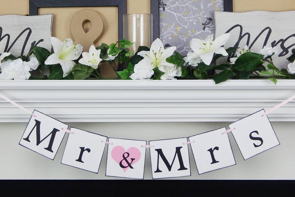 Mr & mrs banner