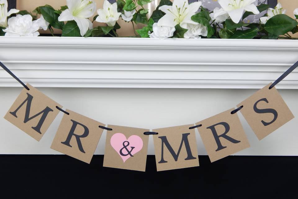 Mr & mrs banner