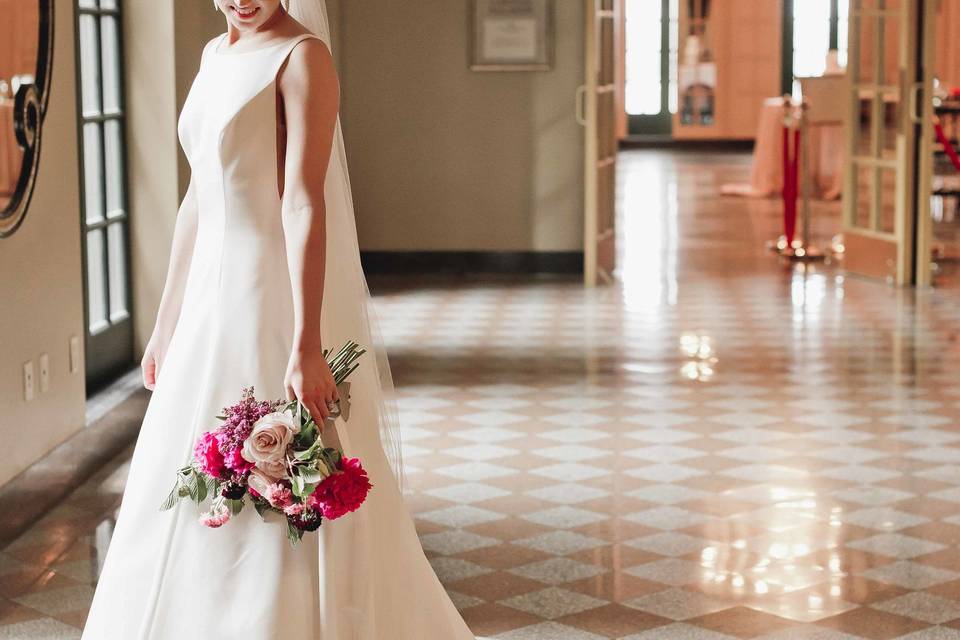 Bride in Congress Foyer