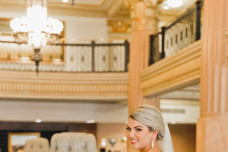 Bride in Lobby