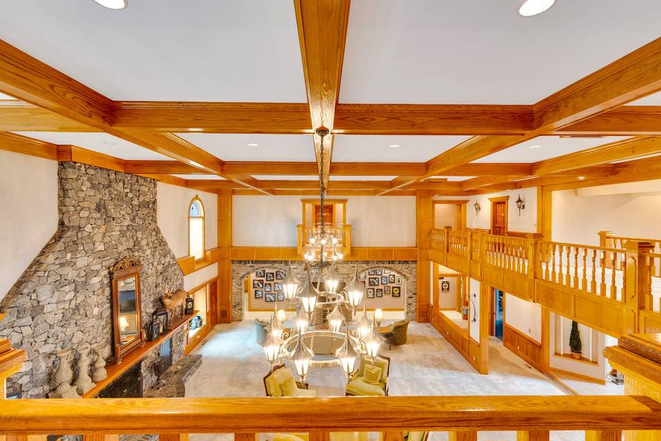 Great room from 2nd floor