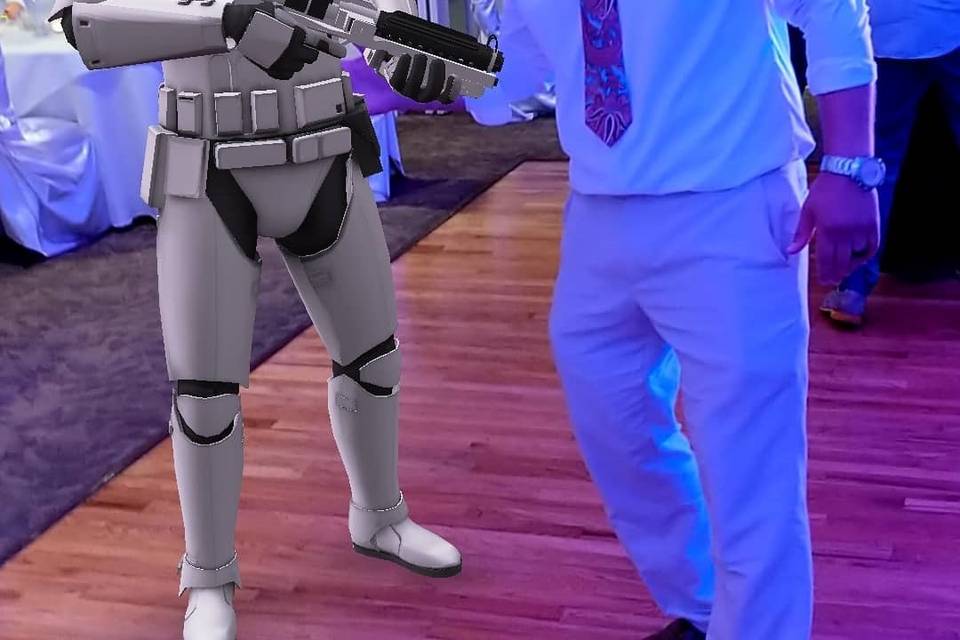 Groom & storm trooper