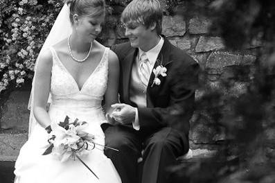 Bride and Groom,Black and White