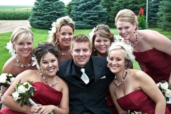 Groom and Bridesmaids