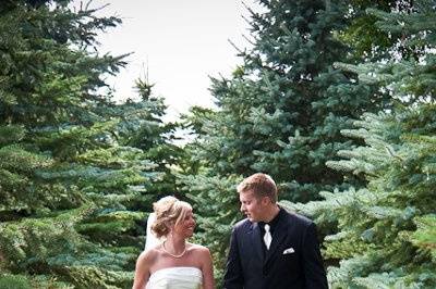 Bride and Groom Alone