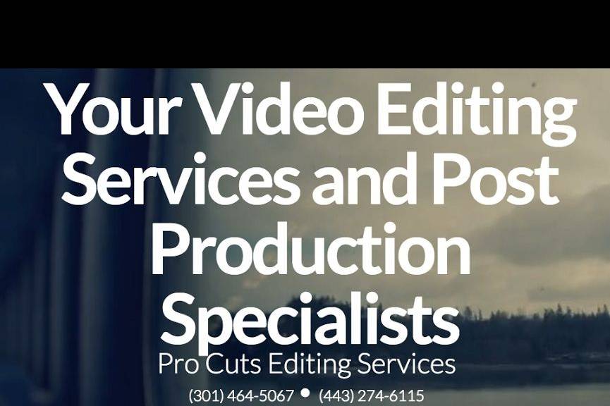 Pro Cuts Editing Services