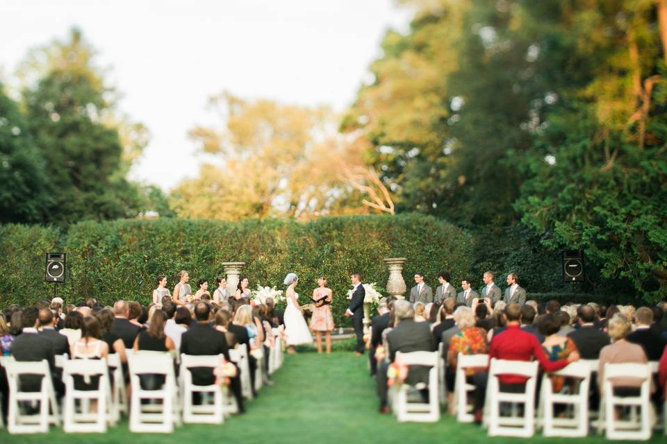 Garden ceremony