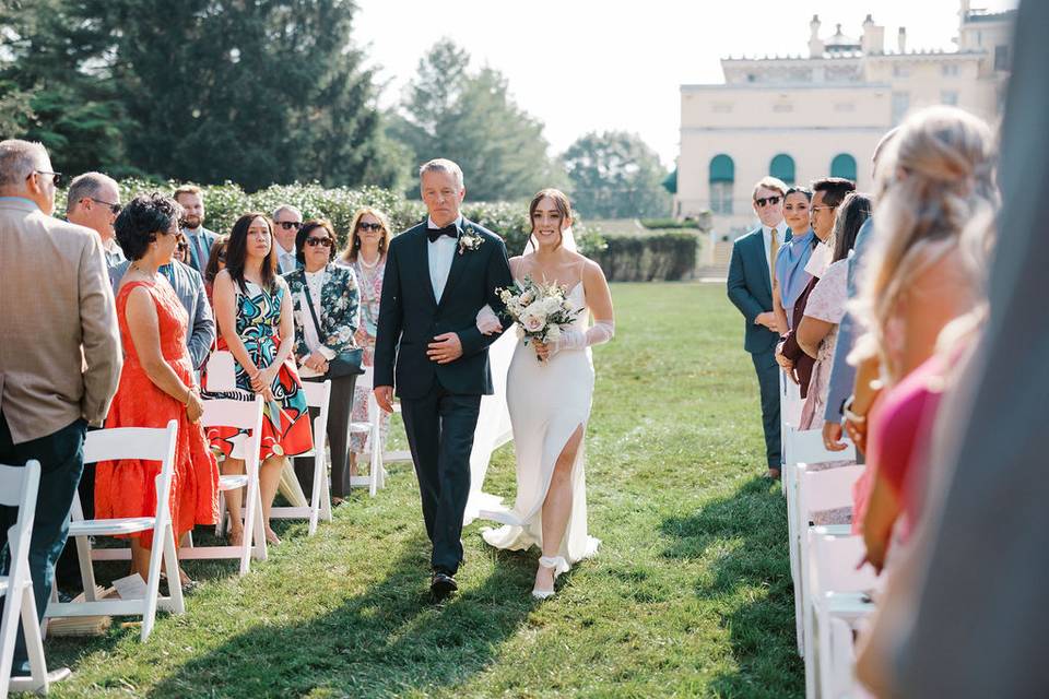 Ceremony in garden