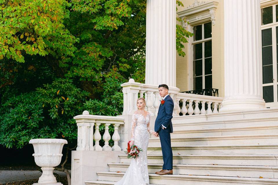 Front steps couple