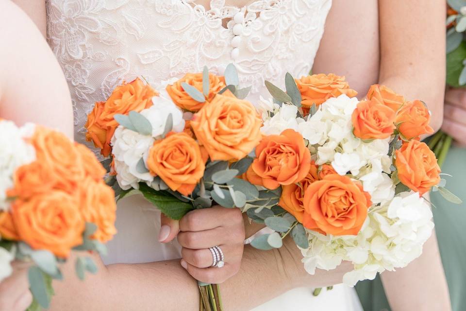 Orange Bride Bouquet