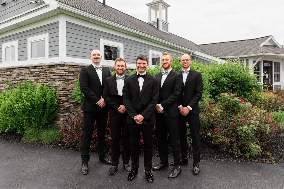 Groomsman at Clubhouse
