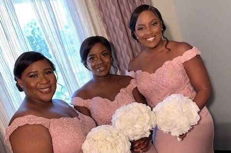 Bridesmaids makeup by me