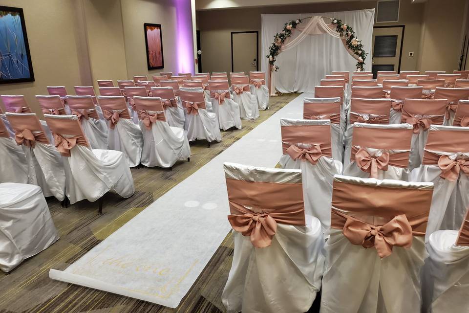 Ceremony Aisle in our Ballroom