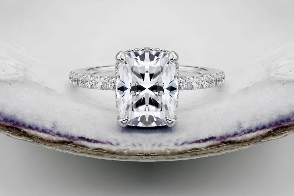 Moissanite ring