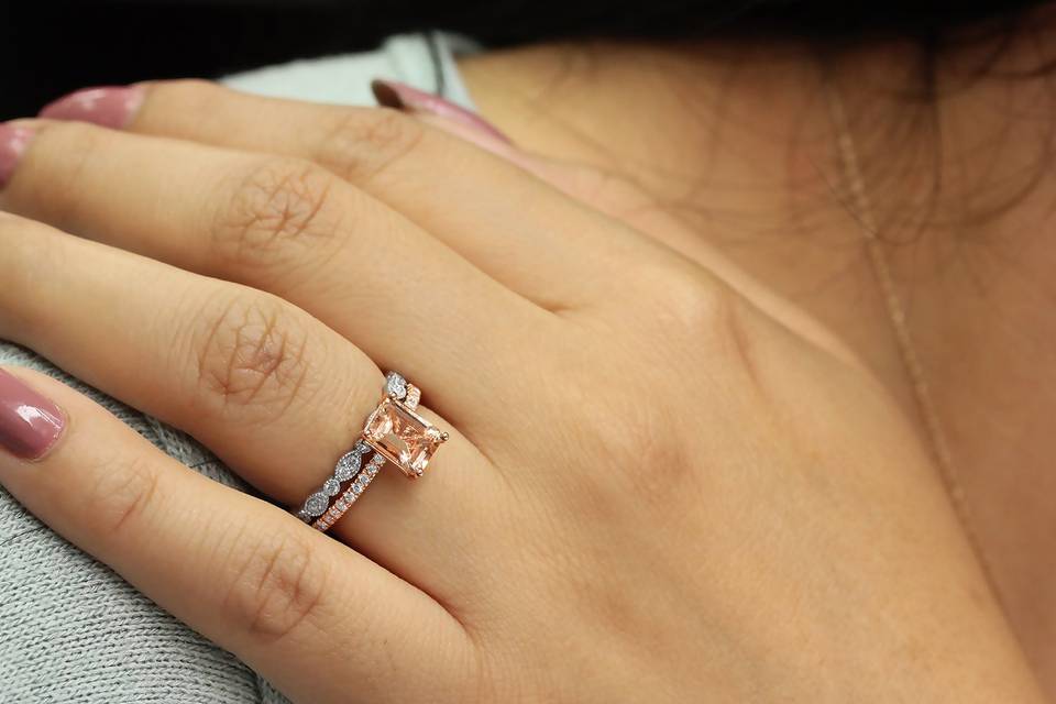 Morganite ring