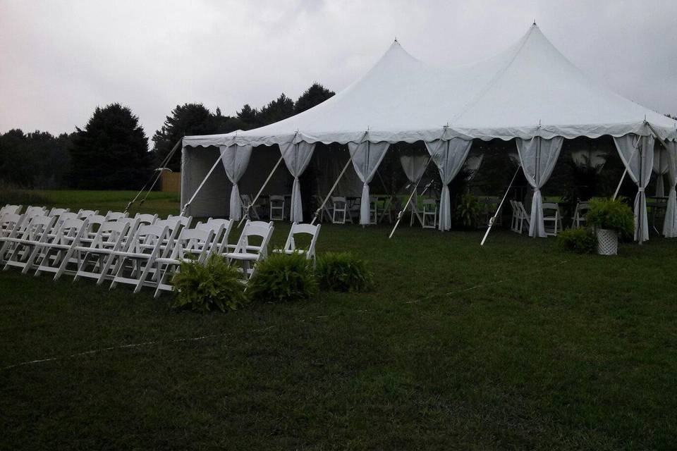 40x40 Frame Tent - Empire Party Rentals Mass Inc Dorchester MA